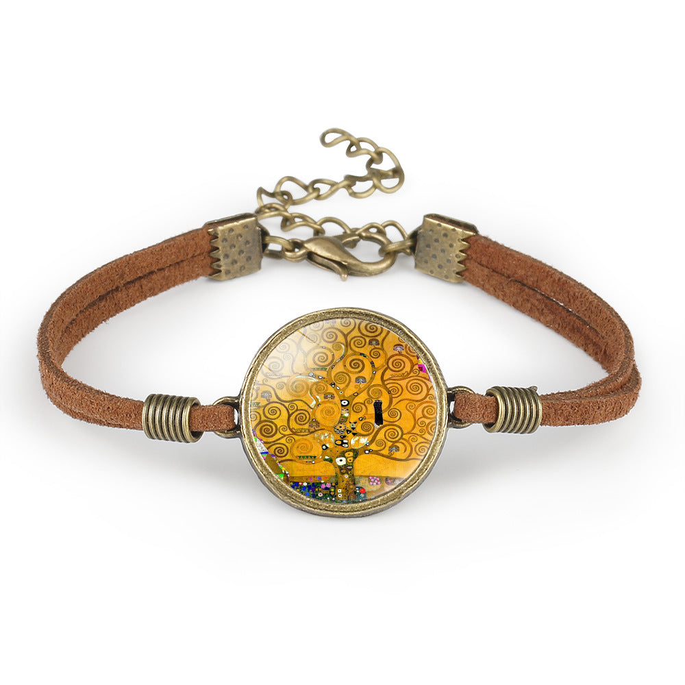 Pulsera De Cuero De Pinturas De Fama Mundial al por mayor